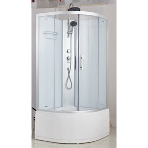 Изображение товара Душевая кабина Imwei XS-90CS 90x90 см, высокий поддон, раздвижные прозрачные стекла