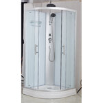 Душевая кабина Imwei XS-09SC, 90 x 90 см, средний поддон, стекла прозрачные, профиль серебристый - фото 1