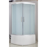 Душевой уголок Imwei YG-9001FS, 90 x 90 см, с поддоном, стекло матовое, профиль серебристый - фото 1