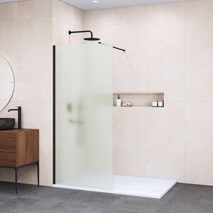 Изображение товара Душевая стенка RGW Walk In WA-002B, 35100212-24, 120 см, стекло матовое, профиль черный