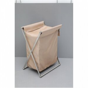 Изображение товара Корзина для белья Allen Brau Priority 00312047, ширина 57 см, глубина 34 см, высота 86 см, сталь/бежевый