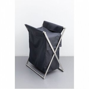 Изображение товара Корзина для белья Allen Brau Priority 00312046, ширина 57 см, глубина 34 см, высота 86 см, сталь/серый