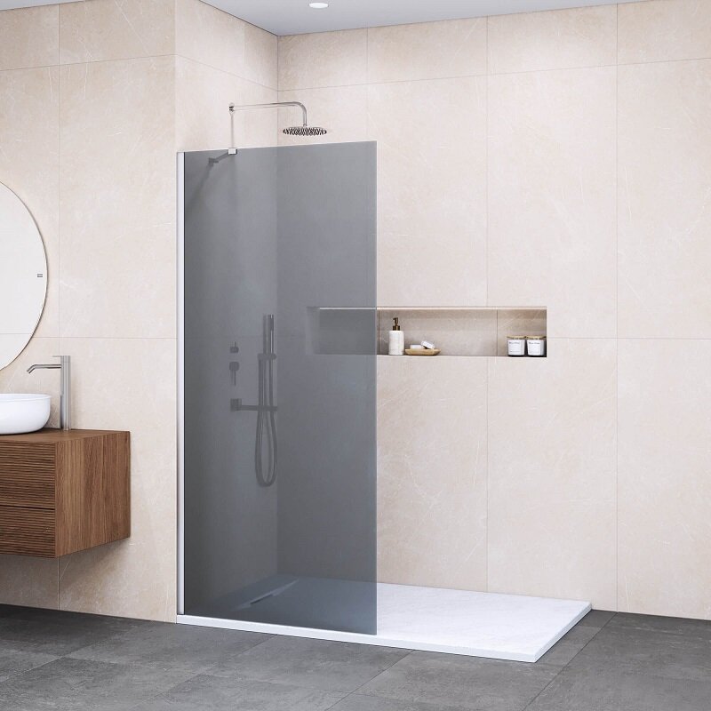 Изображение товара Душевая стенка RGW Walk In WA-102 351010207-31 70 см со свободным входом, кронштейн обрезной 45 см, стекло тонированное, профиль хром Изображение товара Душевая стенка RGW Walk In WA-102 351010207-31 70 см со свободным входом, кронштейн обрезной 45 см, стекло тонированное, профиль хром