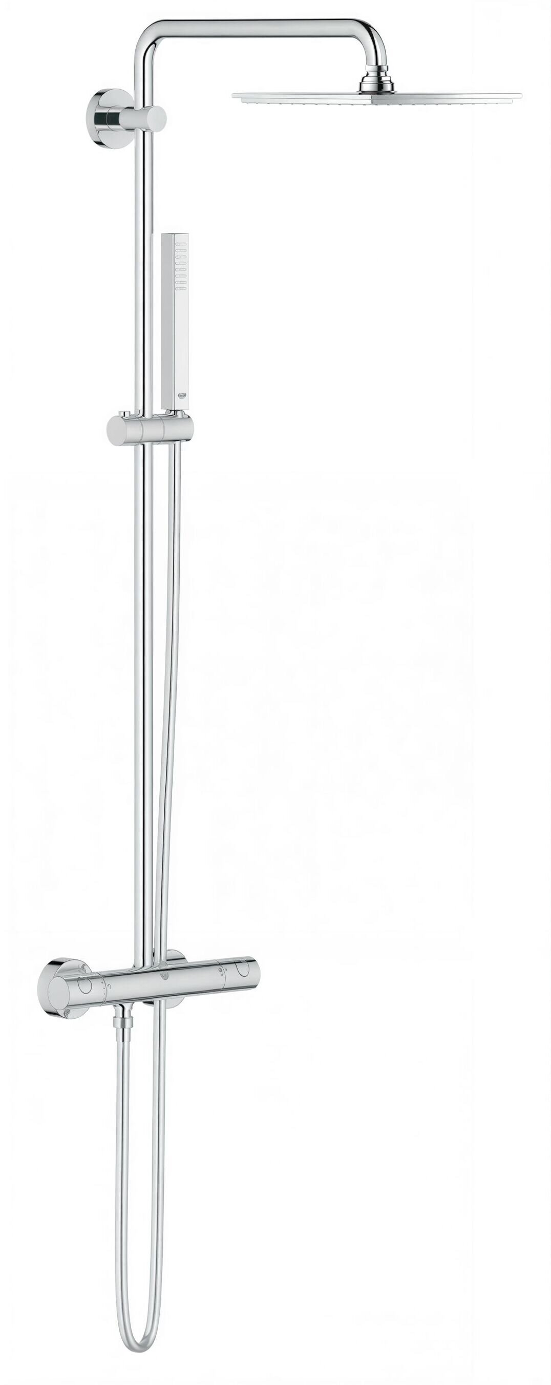 Изображение товара Душевая система Grohe Euphoria с термостатом и Rainshower 230 мм Изображение товара Душевая система Grohe Euphoria с термостатом и Rainshower 230 мм