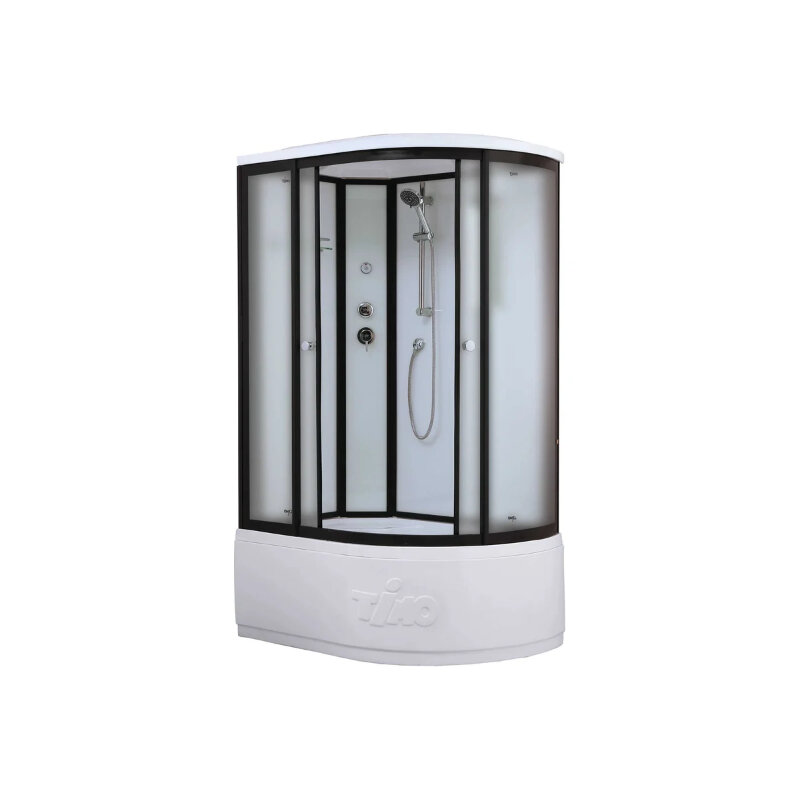 Изображение товара Душевой бокс Timo Standart T-6620BFL/T-6620BFR, 120 x 85 см, c крышей, высокий поддон, левый/правый, стекла матовые, профиль черный Изображение товара Душевой бокс Timo Standart T-6620BFL/T-6620BFR, 120 x 85 см, c крышей, высокий поддон, левый/правый, стекла матовые, профиль черный