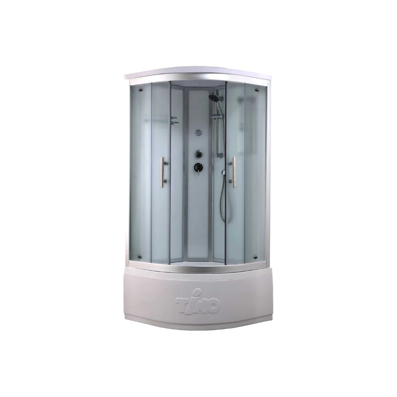 Изображение товара Душевой бокс Timo Standart T-6600SF, 100 x 100 см, c крышей, высокий поддон, стекла прозрачные, профиль хром