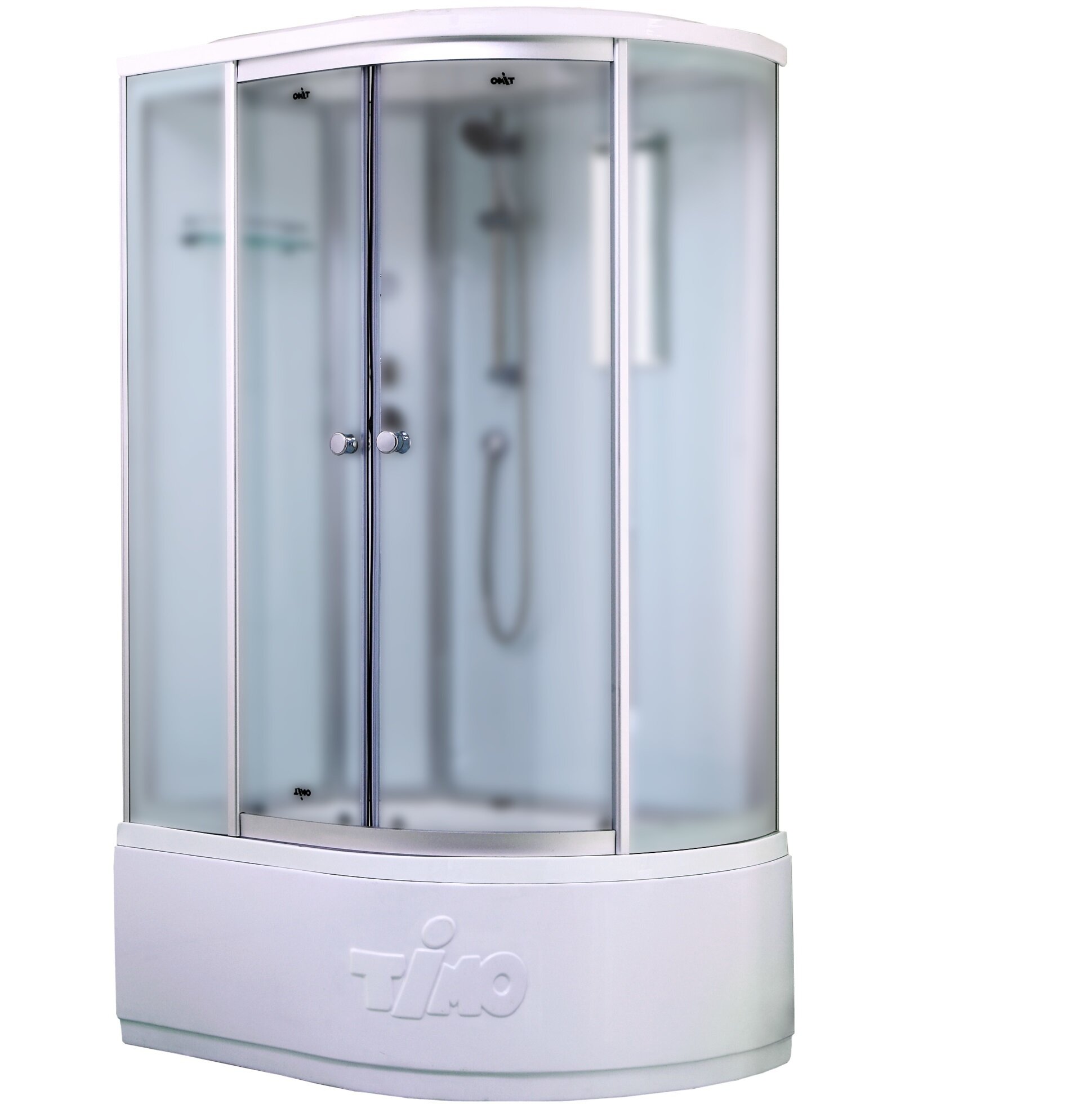 Изображение товара Душевой бокс Timo Standart T-6620SFL/T-6620SFR, 120 x 85 см, c крышей, высокий поддон, стекла матовые, профиль хром, левый/правый Изображение товара Душевой бокс Timo Standart T-6620SFL/T-6620SFR, 120 x 85 см, c крышей, высокий поддон, стекла матовые, профиль хром, левый/правый