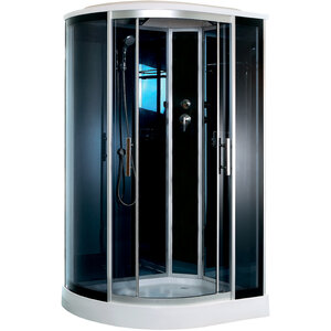 Изображение товара Душевая кабина Timo Standart T-1102PL/T-1102PR, 120 x 85 см, c крышей, средний поддон, стекла тонированные, профиль хром, левый/правый