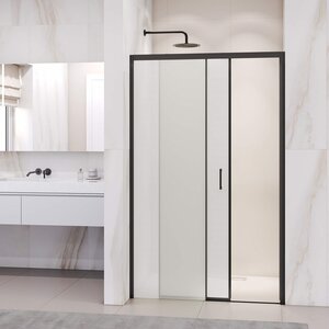 Изображение товара Душевая дверь RGW Passage PA-017, 350801715-24, 150 х 195 см, стекло матовое, профиль черный