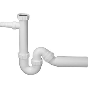 Изображение товара Сифон для раковины McAlpine MRSK4, белый без выпуска