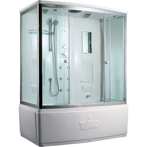 Изображение товара Душевой бокс Timo Lux T-7770, 170 x 88 см, c крышей, высокий поддон, с гидромассажем, стекла прозрачные, профиль хром