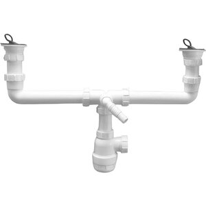 Изображение товара Сифон для раковины McAlpine MRSK5-A белый пластиковый регулировка высоты