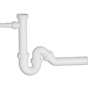 Изображение товара Сифон для раковины McAlpine MRSK6 белый, регулируемый, с гидрозатвором