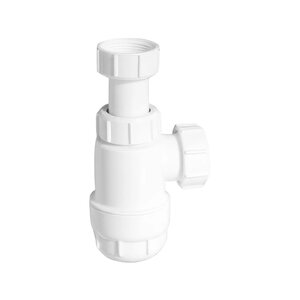 Изображение товара Сифон для раковины McAlpine MRW2-NW, без выпуска, компрессионный, цвет белый