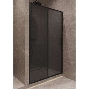 Изображение товара Душевая дверь Timo T03, 120 х 195 см, стекло тонированное, профиль черный