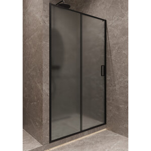 Изображение товара Душевая дверь Timo T06, 150 х 195 см, стекло матовое, профиль черный