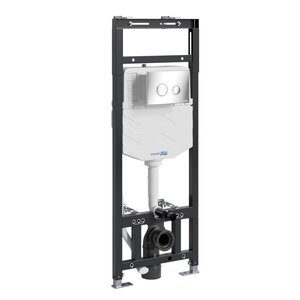 Изображение товара Инсталляция для унитаза WasserKraft Alme 15TLT.010.ME.CH01 механическая хром клавиша