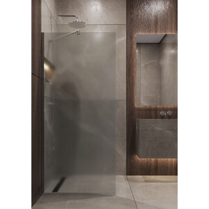 Изображение товара Душевая стенка Timo T12, 120 х 195 см, со свободным входом, стекло матовое, профиль хром