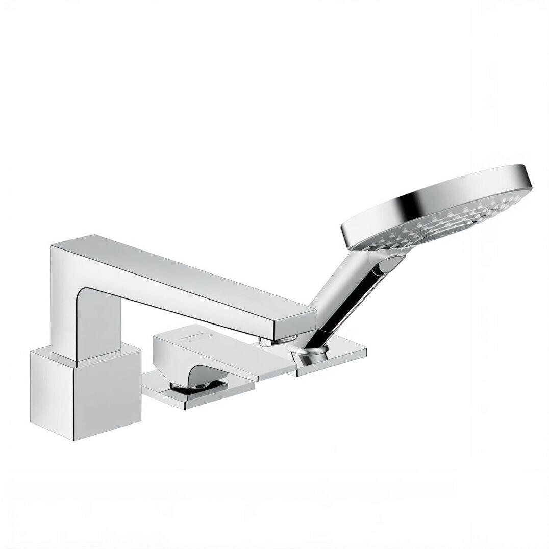 Изображение товара Смеситель для ванны и душа Hansgrohe Metropol, 32550000, монтаж на борт ванны, хром Изображение товара Смеситель для ванны и душа Hansgrohe Metropol, 32550000, монтаж на борт ванны, хром