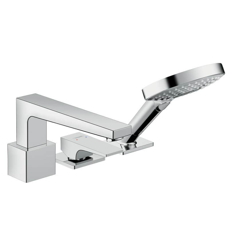 Изображение товара Смеситель для ванны и душа Hansgrohe Metropol, 32551000, монтаж на борт ванны, хром Изображение товара Смеситель для ванны и душа Hansgrohe Metropol, 32551000, монтаж на борт ванны, хром