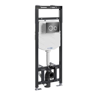 Изображение товара Инсталляция для унитаза WasserKraft Alme 15TLT.010.ME.PB01, механическая клавиша, хром