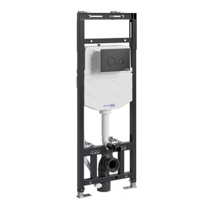 Изображение товара Инсталляция для унитаза WasserKraft Alme 15TLT 010 ME MB01 механическая черная матовая