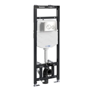 Изображение товара Инсталляция для унитаза WasserKraft Alme 15TLT.010.ME BN02 механическая клавиша никель