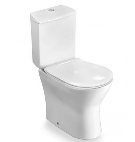 Изображение товара Напольный унитаз Roca Leon 342649000 с белым фаянсовым корпусом и функцией биде