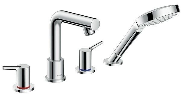 Изображение товара Смеситель для ванны и душа Hansgrohe Talis S, 72418000, монтаж на борт ванны, хром