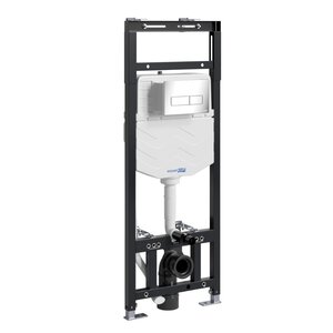 Изображение товара Инсталляция для унитаза WasserKraft Alme 15TLT.010.ME.CH03 механическая клавиша хром
