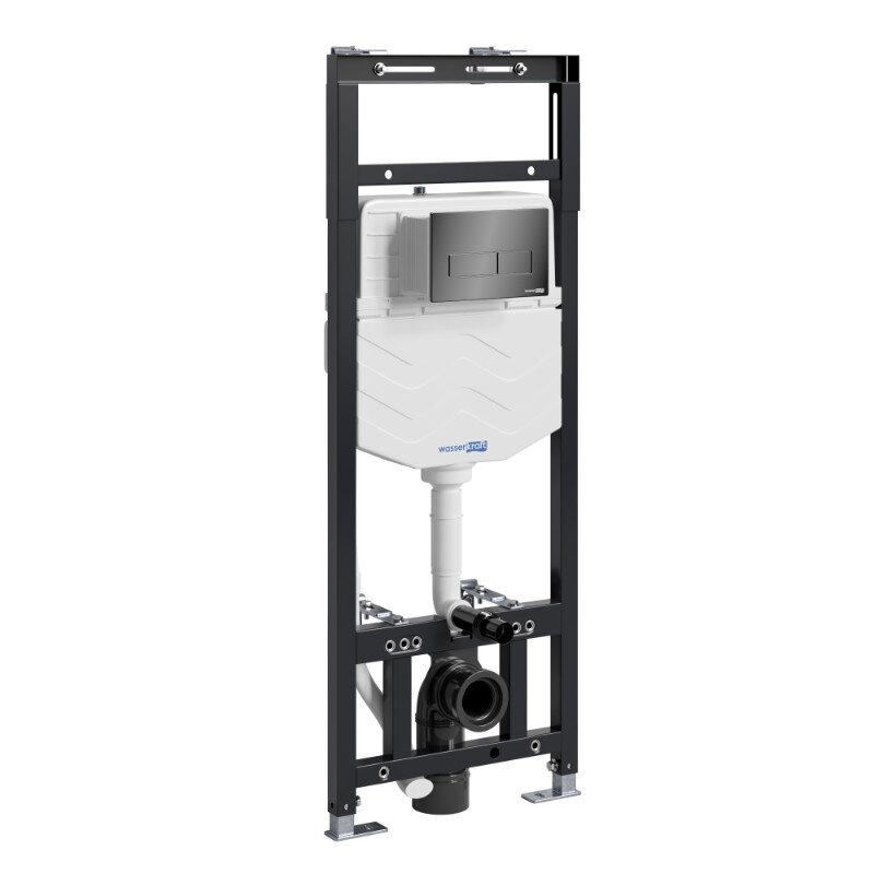 Изображение товара Инсталляция для унитаза WasserKraft Alme 15TLT.010.ME.PB03, механическая клавиша черная Изображение товара Инсталляция для унитаза WasserKraft Alme 15TLT.010.ME.PB03, механическая клавиша черная