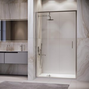 Изображение товара Душевая дверь RGW Leipzig LE-103, 711210312-11, 120 х 195 см, стекло прозрачное, профиль хром