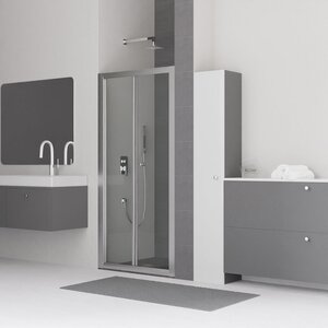 Изображение товара Душевая дверь в нишу RGW Classic CL-21, 04092111-11, 110 см, стекло прозрачное, профиль хром