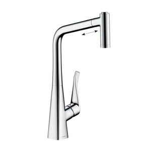 Изображение товара Смеситель для кухонной мойки Hansgrohe Metris хром с вытягиваемым изливом