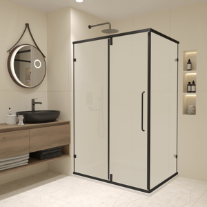 Изображение товара Душевой уголок RGW Classic 100x80 матовое стекло черный профиль