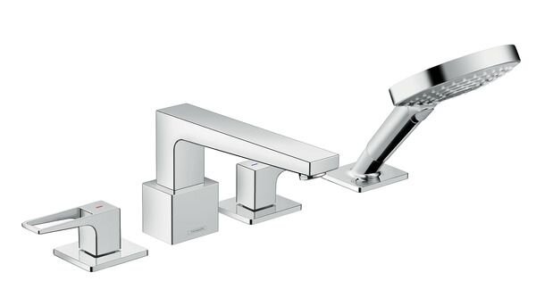 Изображение товара Смеситель для ванны и душа Hansgrohe Metropol 74552000 хром с ручным душем