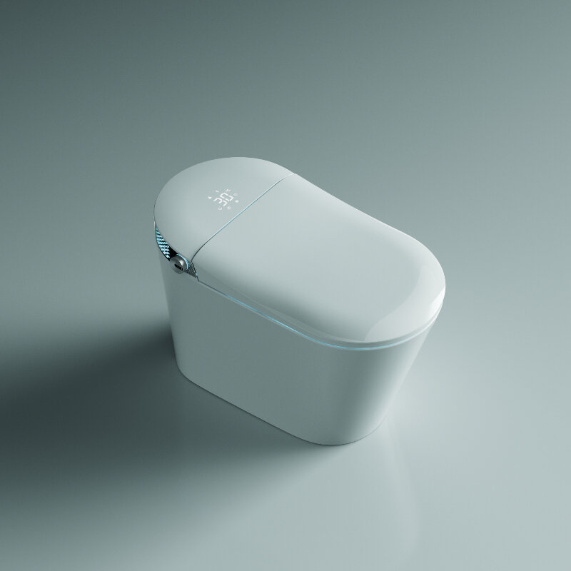 Изображение товара Электронный напольный унитаз-биде Timo TE-741 безободковый с микролифтом и автоматическим смывом