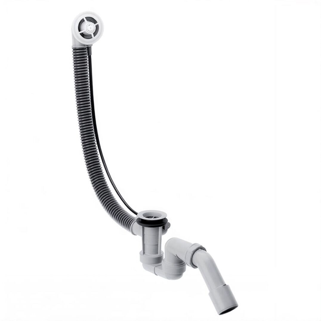 Изображение товара Слив-перелив Hansgrohe Flexaplus 58140180 полуавтомат, белый Изображение товара Слив-перелив Hansgrohe Flexaplus 58140180 полуавтомат, белый