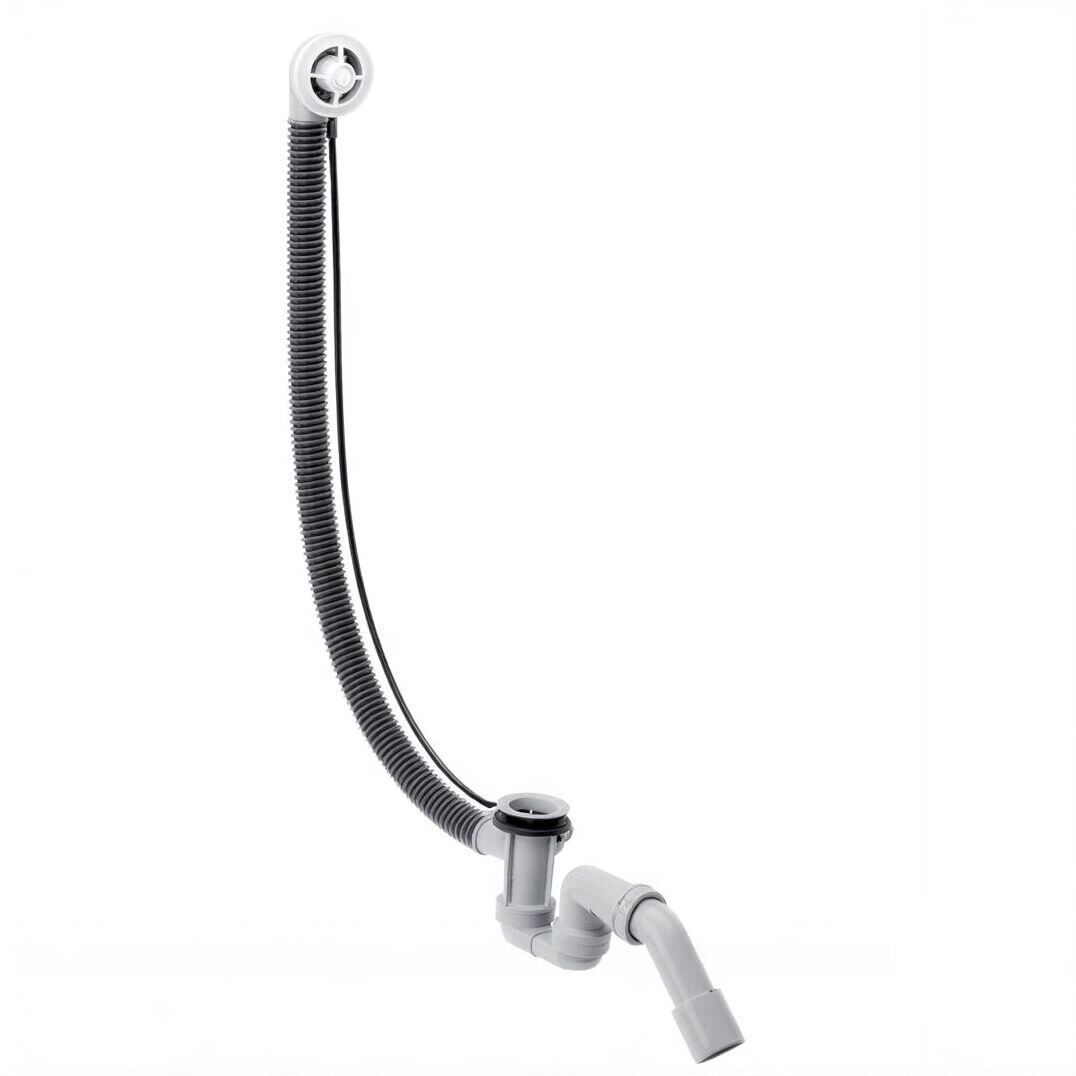 Изображение товара Слив-перелив Hansgrohe Flexaplus 58141180 полуавтомат, белый Изображение товара Слив-перелив Hansgrohe Flexaplus 58141180 полуавтомат, белый
