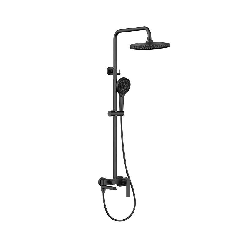 Изображение товара Душевая система Vincea VSFS-413MB, верхний душ 25 см, черная матовая