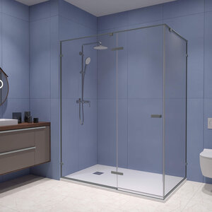 Изображение товара Душевой уголок RGW Stilvoll SV-040-Gr, 353204009-110, 100 х 90 см, стекло прозрачное, профиль серый