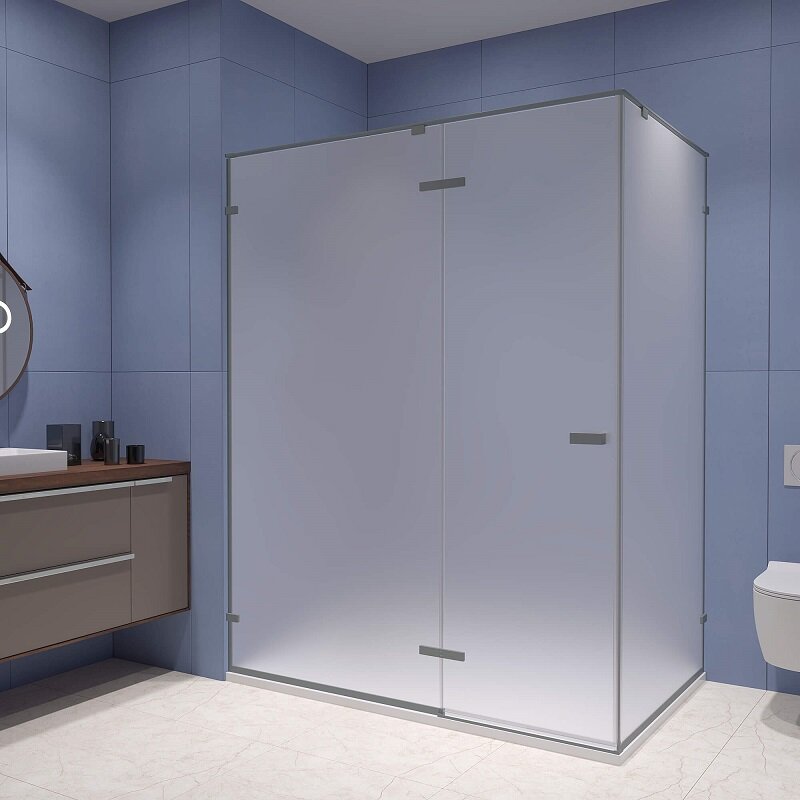 Изображение товара Душевой уголок RGW Stilvoll SV-040-Gr 120x80 см матовое стекло профиль серый Германия