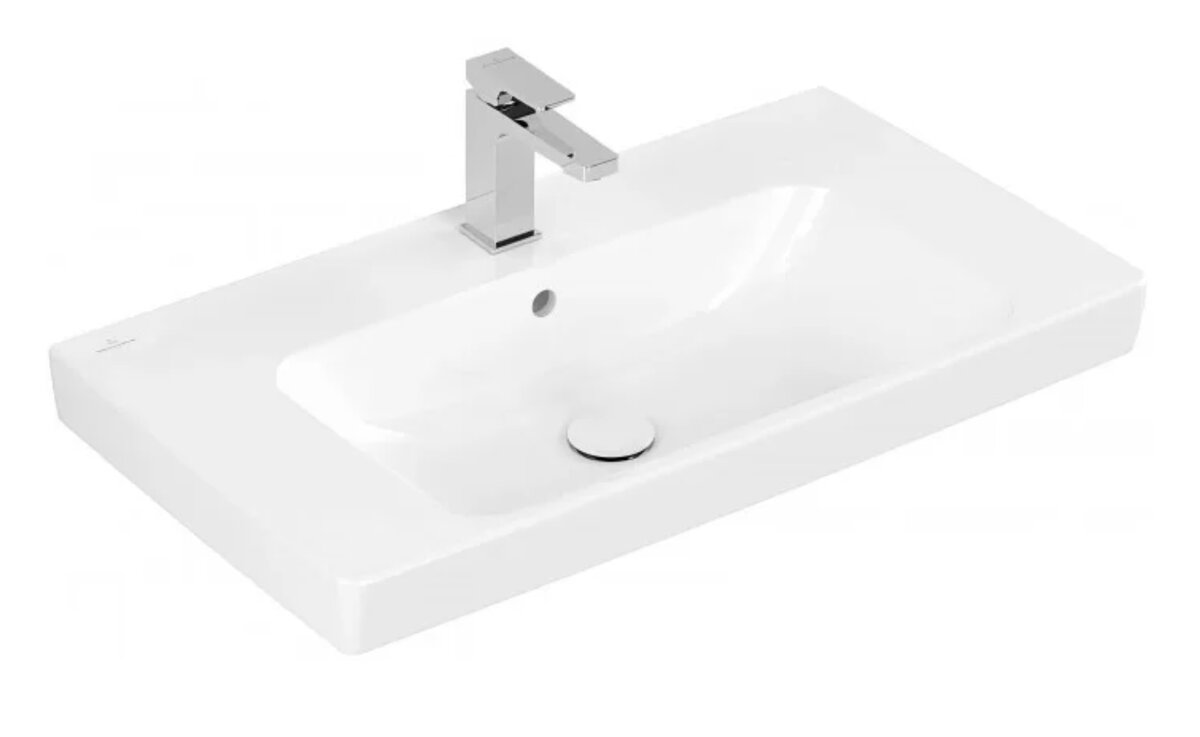 Изображение товара Раковина Villeroy & Boch Architectura 4A878001, 80 см, фарфор, альпийский белый