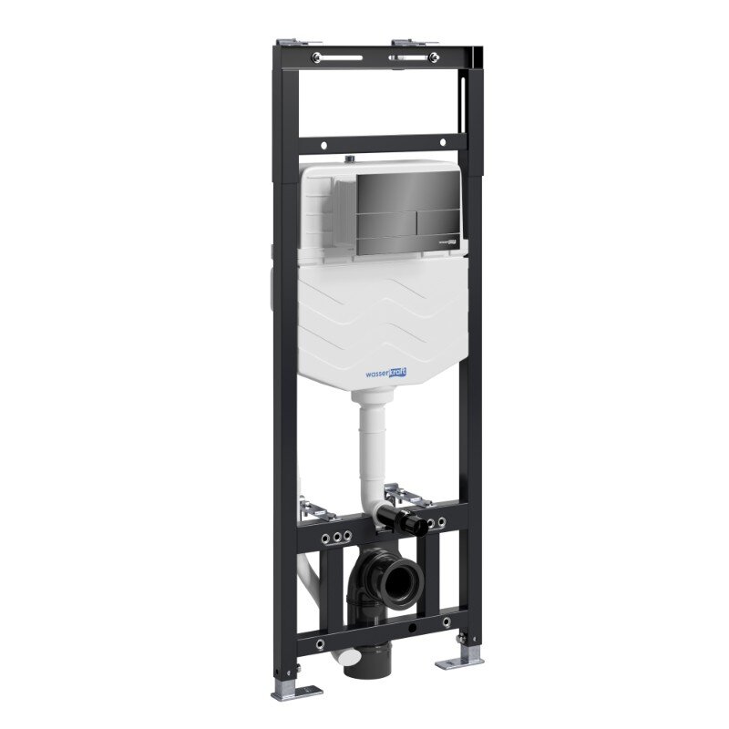 Изображение товара Инсталляция для унитаза WasserKraft Alme 15TLT.010.ME.PB04 механическая черная