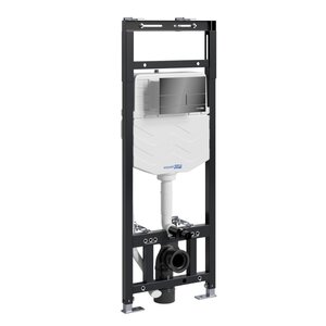 Изображение товара Инсталляция для унитаза WasserKraft Alme 15TLT.010.ME.PB04, механическая клавиша черная