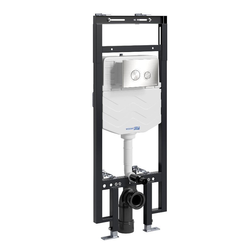 Изображение товара Инсталляция для унитаза WasserKraft Dinkel 58TLT.010.ME.BN01, механическая клавиша никель Изображение товара Инсталляция для унитаза WasserKraft Dinkel 58TLT.010.ME.BN01, механическая клавиша никель