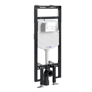 Изображение товара Инсталляция для унитаза WasserKraft Dinkel 58TLT 010 ME CH03 с механической клавишей хром