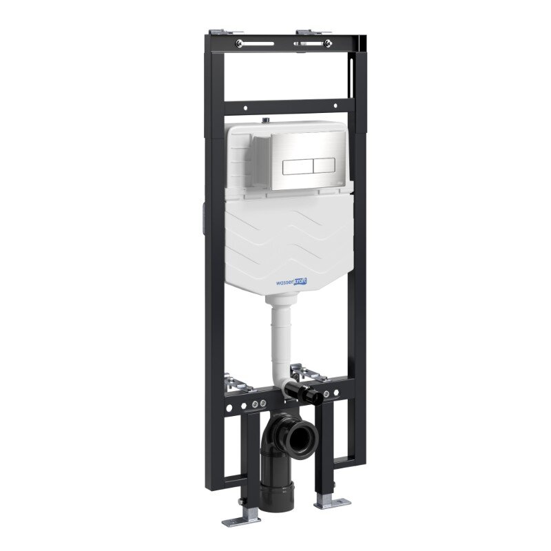 Изображение товара Инсталляция для унитаза WasserKraft Dinkel 58TLT.010.ME.BN03, механическая клавиша никель Изображение товара Инсталляция для унитаза WasserKraft Dinkel 58TLT.010.ME.BN03, механическая клавиша никель