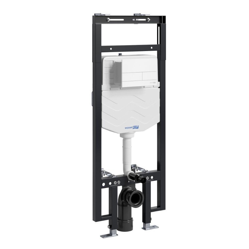 Изображение товара Инсталляция для унитаза WasserKraft Dinkel 58TLT.010.ME.WM04, механическая клавиша белая матовая Изображение товара Инсталляция для унитаза WasserKraft Dinkel 58TLT.010.ME.WM04, механическая клавиша белая матовая