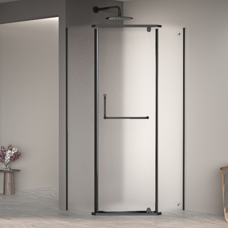 Изображение товара Душевой уголок RGW Passage PA-81B 80x80 см мaтовое стекло черный профиль Германия
